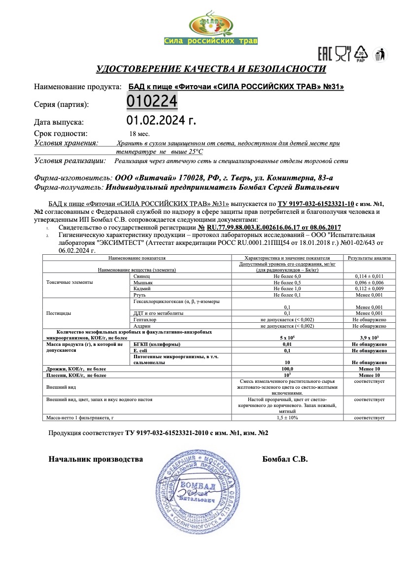 Паспорт №022024